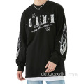 Paare Crew Neck Sport Retro Long Sleeve Pullover